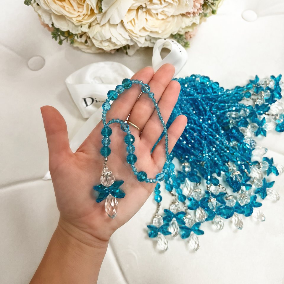 Skleněný Andílek Sky Blue